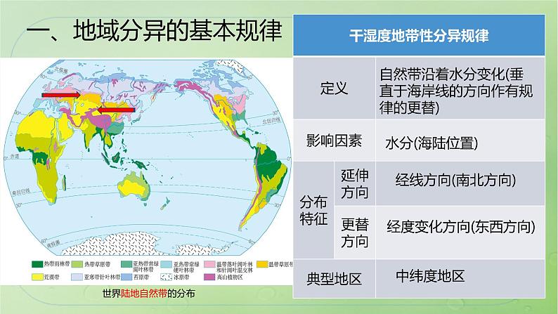 2024届湘教版新教材高考地理一轮复习第一部分第六章第2讲课时37水平分异规律和地方性分异规律课件第6页