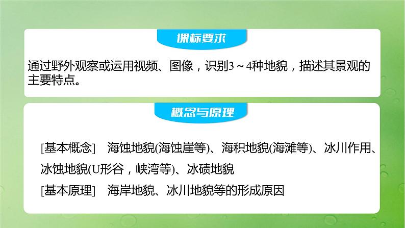 2024届湘教版新教材高考地理一轮复习第一部分自然地理第五章岩石圈与地表形态第2讲课时32海岸地貌与冰川地貌课件第2页