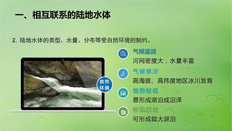 2024届湘教版新教材高考地理一轮复习第一部分自然地理第四章水的运动课时23陆地水体间的相互关系课件第5页