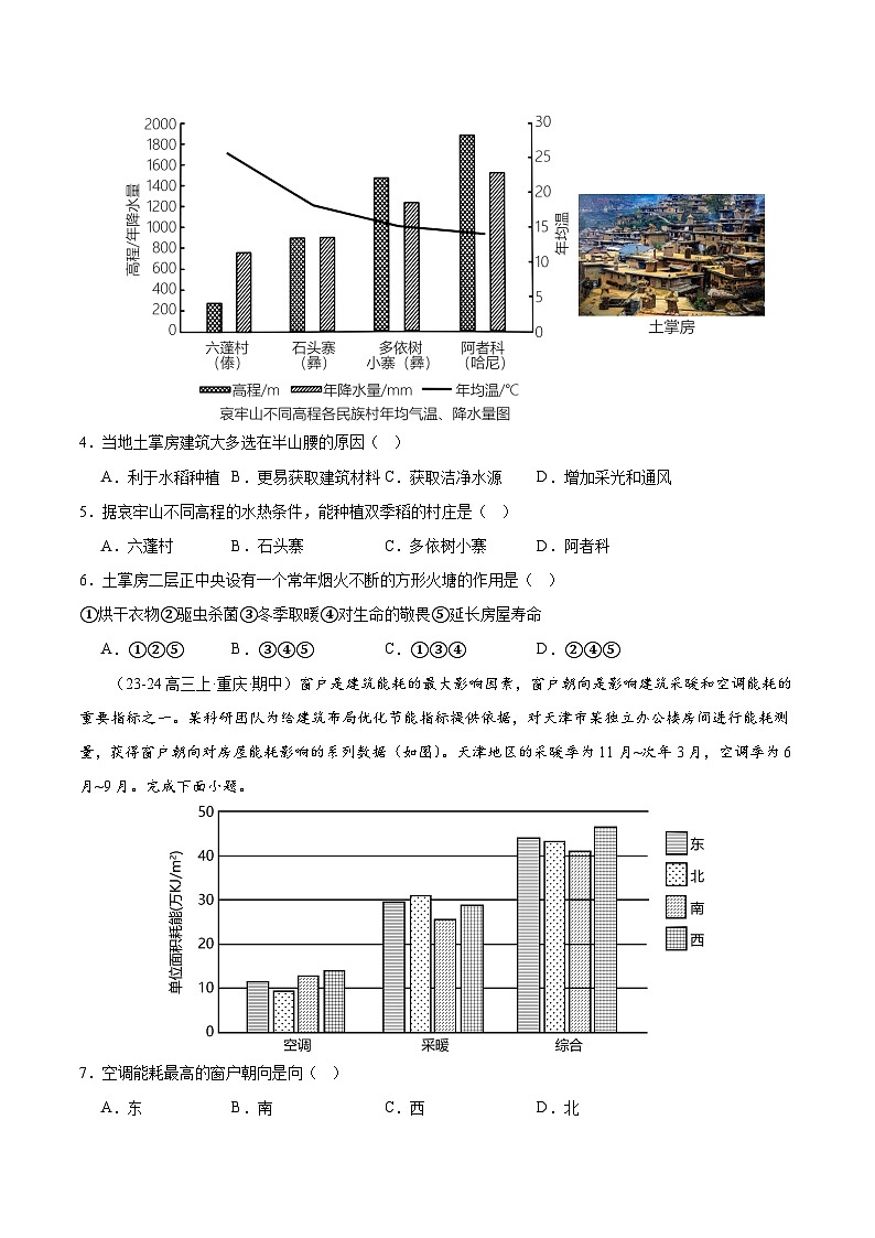 专题04 居民与聚落（专项训练）-【必刷题】2025年高考地理一轮复习区域地理专项训练（原卷版+解析版）02