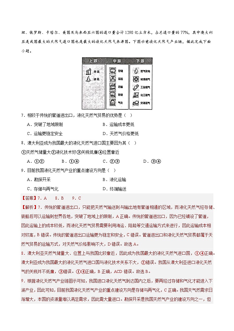 专题14 大洋洲与澳大利亚（专项训练）-【必刷题】2025年高考地理一轮复习区域地理专项训练（解析版）第3页