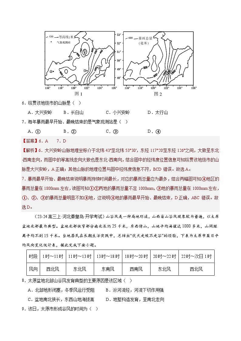 专题20 中国的地形与地势（专项训练）-【必刷题】2025年高考地理一轮复习区域地理专项训练（解析版）第3页