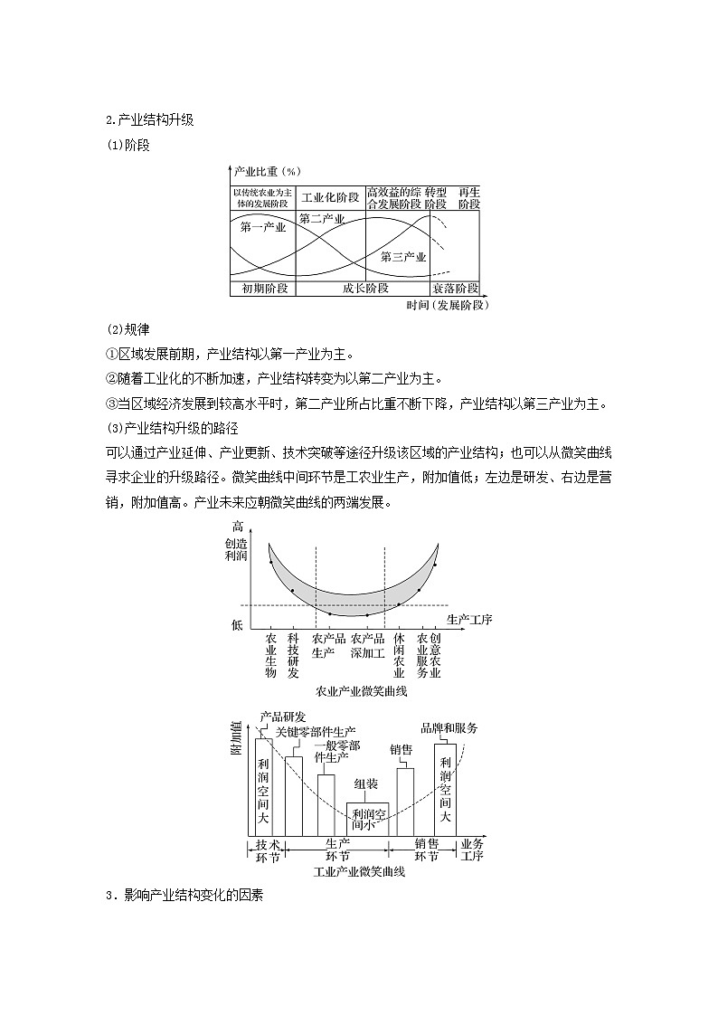 2024届人教新教材高考地理一轮教案第三部分区域发展第三章城市产业与区域发展课时64地区产业结构变化第3页