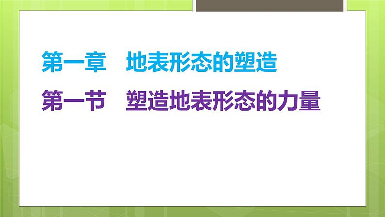 2.1 塑造地表形态的力量课件2第1页