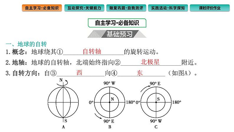 1.1地球的自转和公转课件303