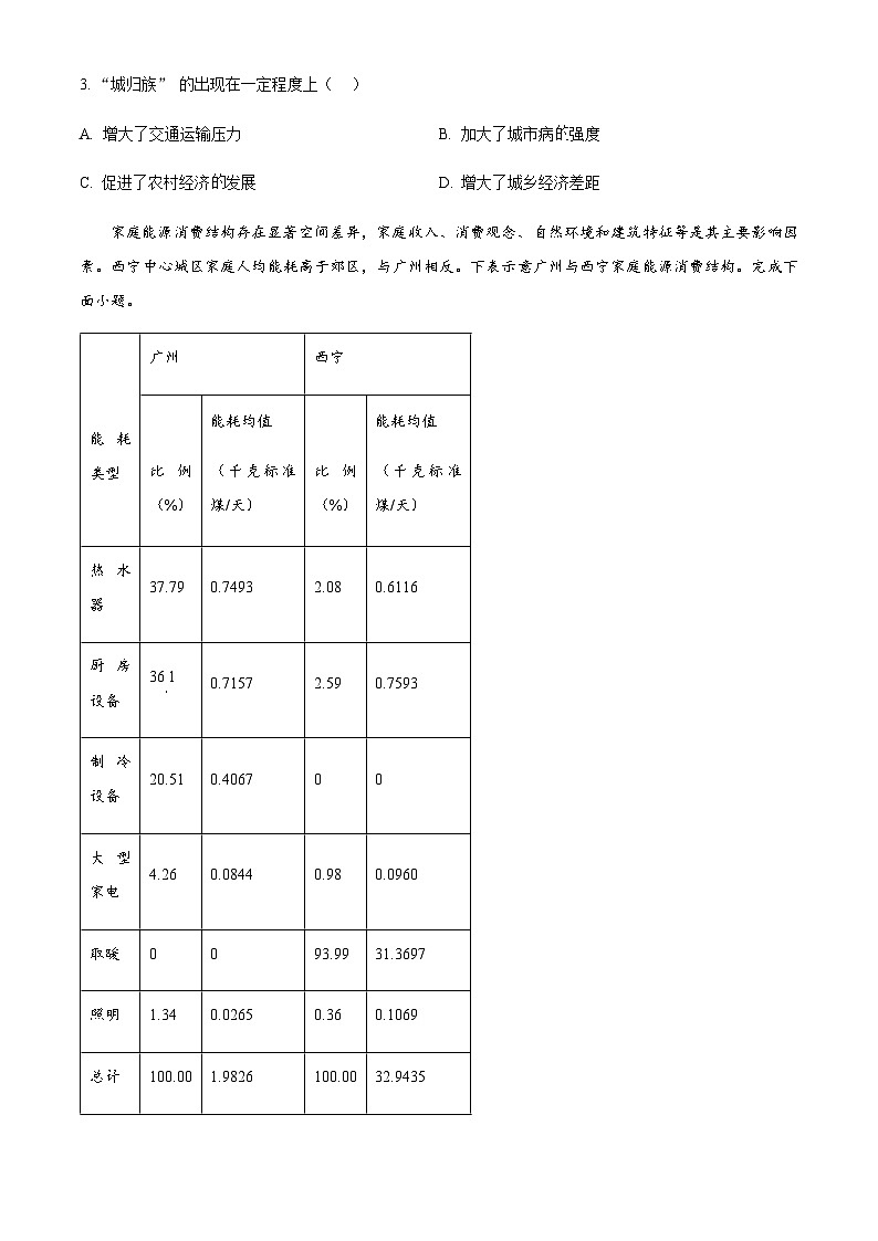 湖北省部分省级示范高中2023~2024学年高一下学期期末测试地理试题 Word版含答案02