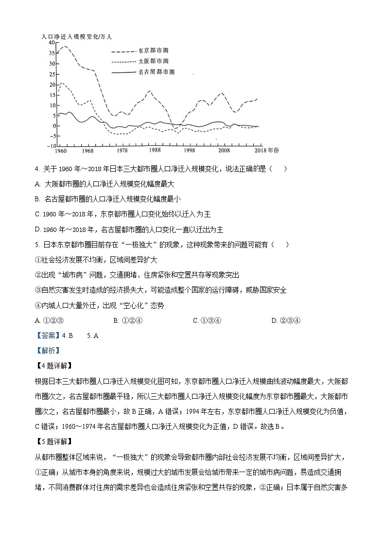 2024湖南省多校联考高一下学期期末考试地理试题含解析03