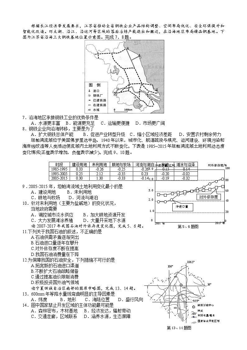 2024届浙江省绍兴市上虞区华维外国语学校高三首考模拟考地理试卷02