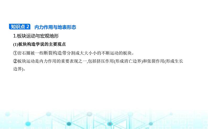 湘教版高中地理选择性必修1第二章岩石圈与地表形态第二节地表形态的变化教学课件02