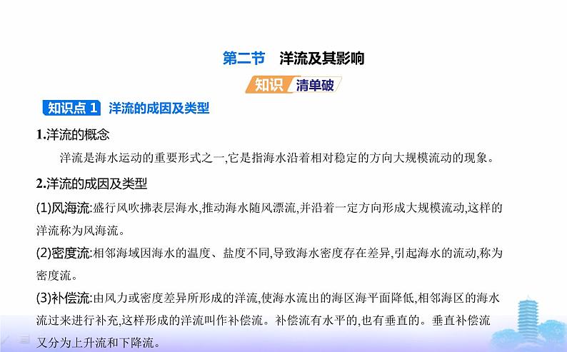 鲁教版高中地理选择性必修1第四单元水体运动的影响第二节洋流及其影响教学课件02