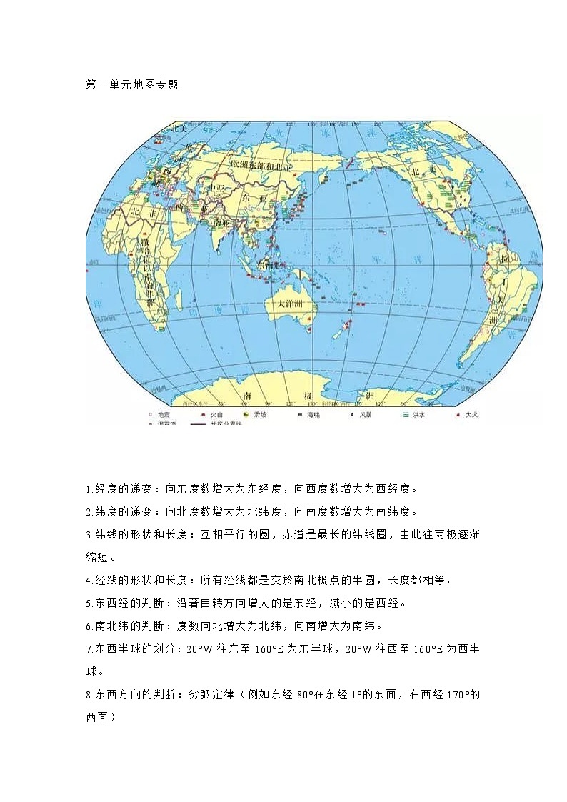 97个高考地理必背知识点01