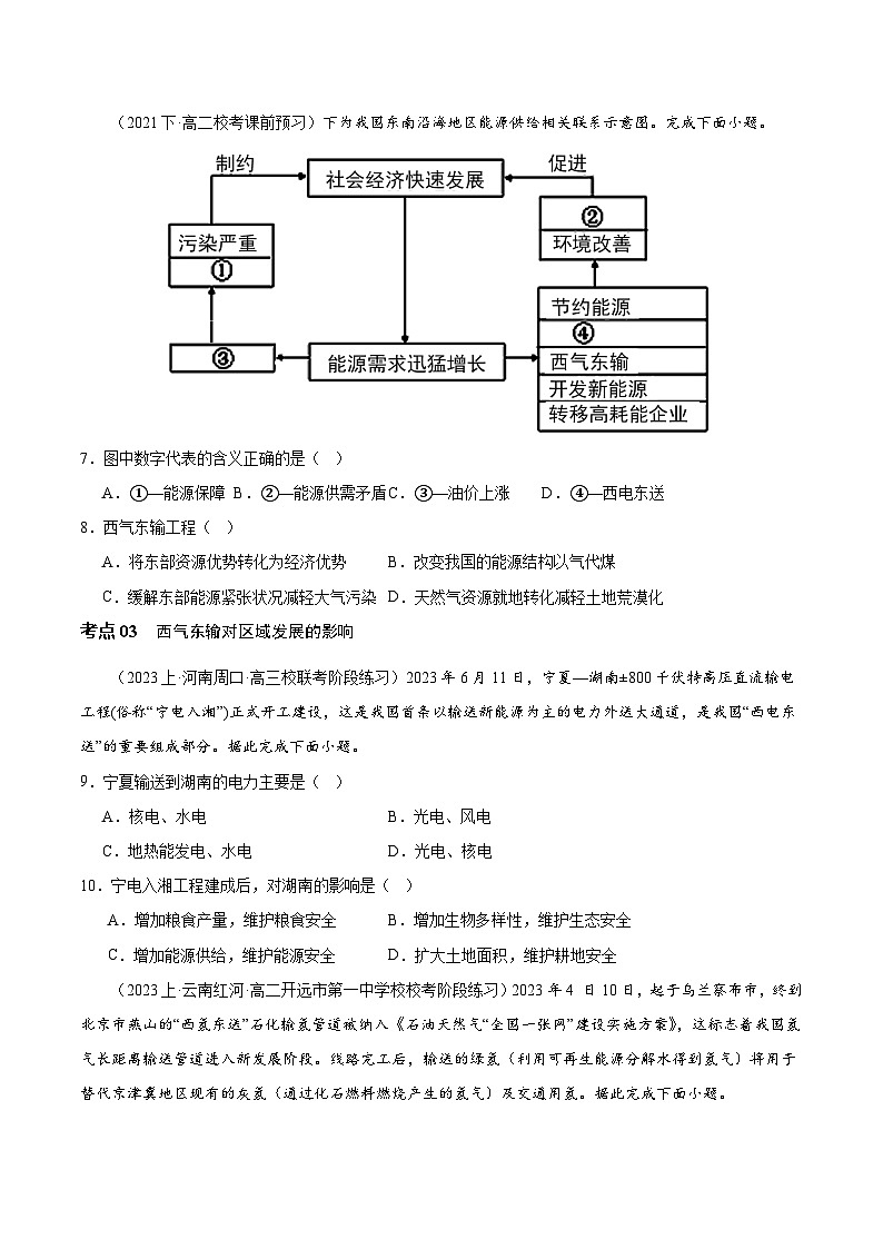 【新课标】4.2《资源跨区域调配》课件+教案+分层练习+学案-人教版地理选择性必修203