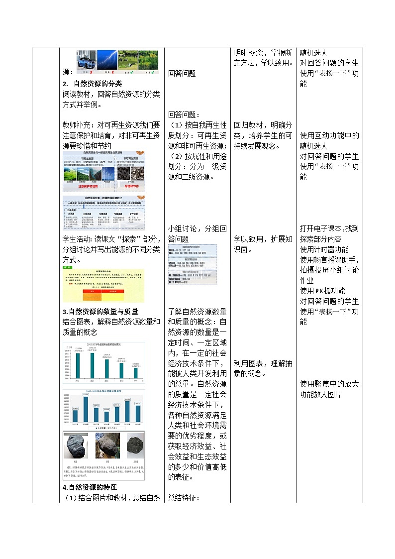 【新课标】1.1《自然资源的数量、质量及空间分布》课件+教案+分层练习-中图版地理选择性必修302