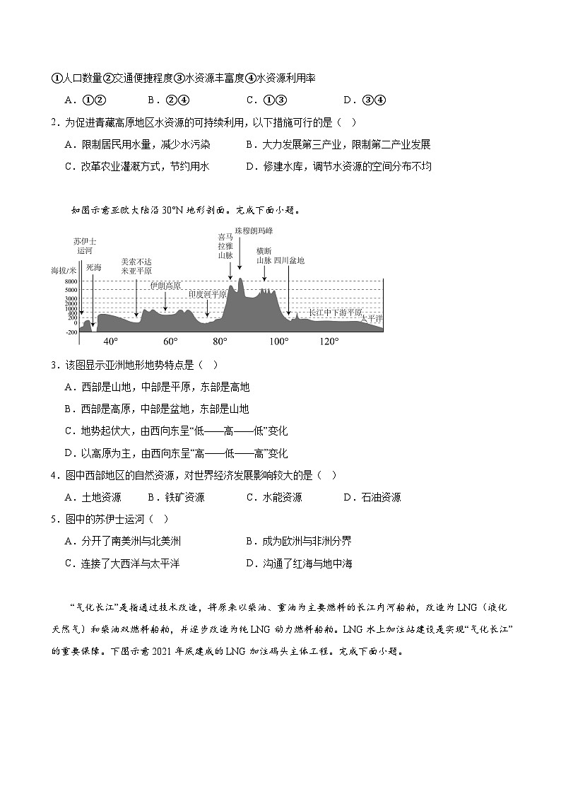 【新课标】1.2《自然资源与人类活动的关系》课件+教案+分层练习-中图版地理选择性必修302