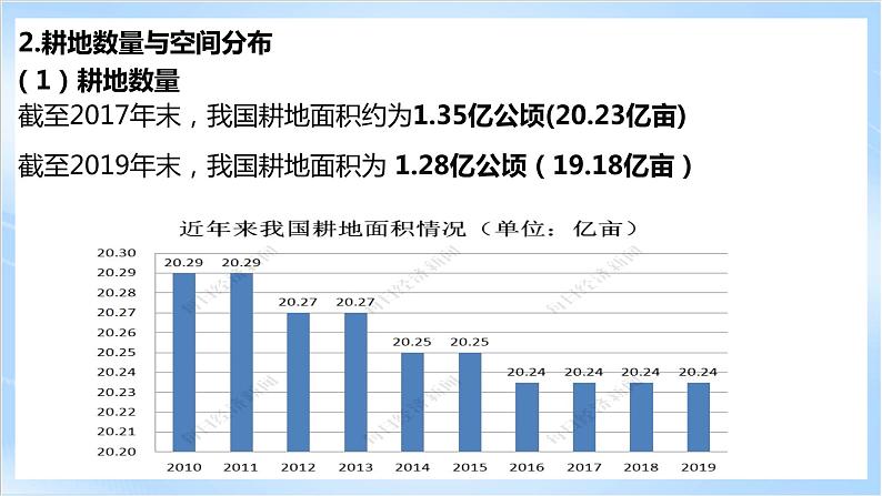 【新课标】2.1《中国耕地资源与粮食安全》课件+教案+分层练习-中图版地理选择性必修308