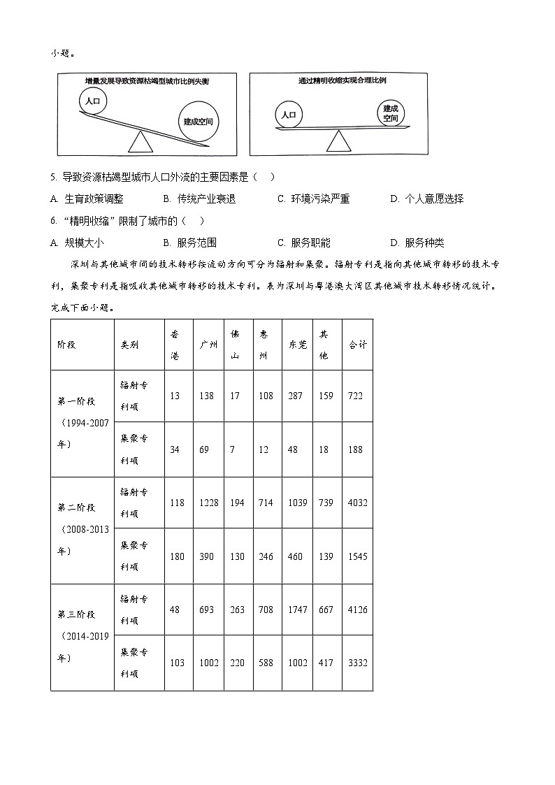 2024梅州高二下学期7月期末考试地理含解析02