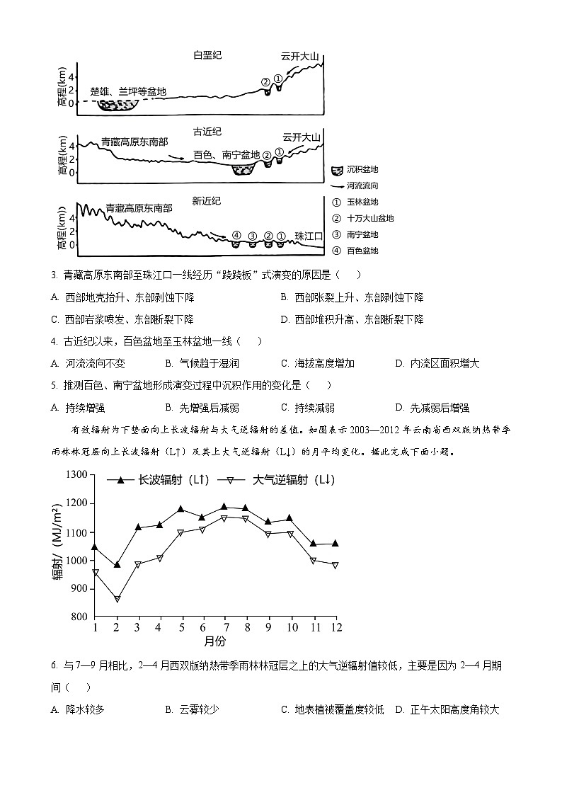 河南省南阳市2023-2024学年高二下学期期末考试地理试卷（Word版附解析）02