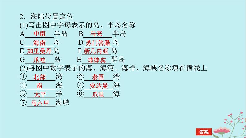 2025版高考地理全程一轮复习第二十二章世界热点区域第81课时东南亚中亚西亚课件第6页