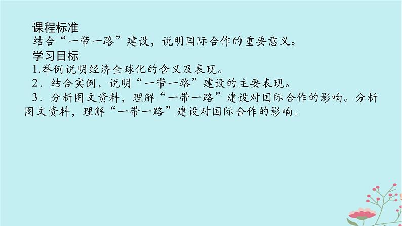 2025版高考地理全程一轮复习第十八章区际联系与区域协调发展第70课时国际合作课件第2页