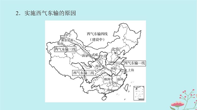 2025版高考地理全程一轮复习第十八章区际联系与区域协调发展第68课时资源跨区域调配课件07