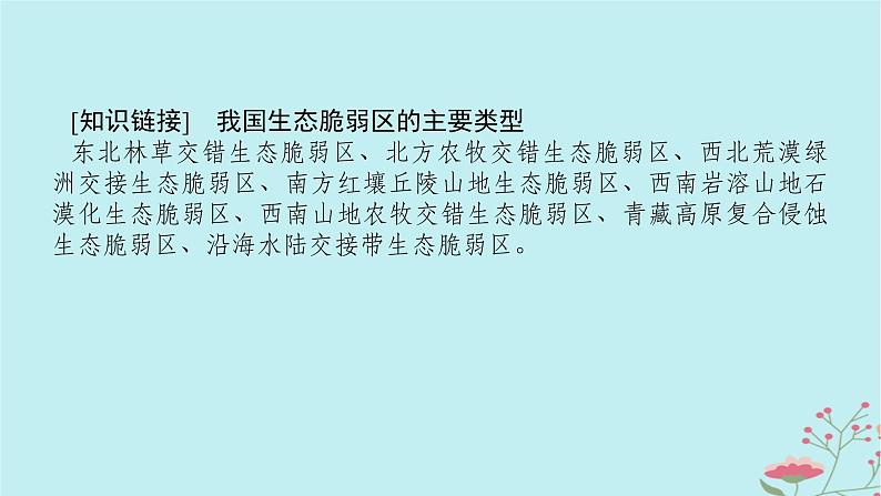 2025版高考地理全程一轮复习第十六章资源环境与区域发展第63课时生态脆弱区的综合治理课件06