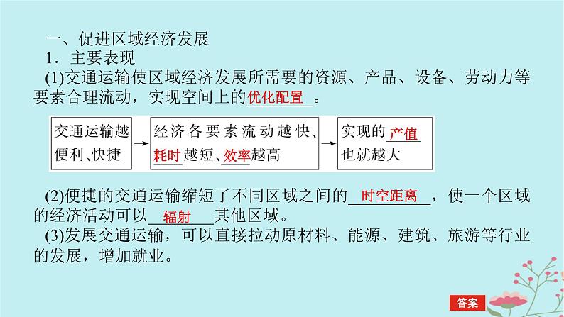 2025版高考地理全程一轮复习第十三章交通运输布局与区域发展第56课时交通运输布局对区域发展的影响课件05