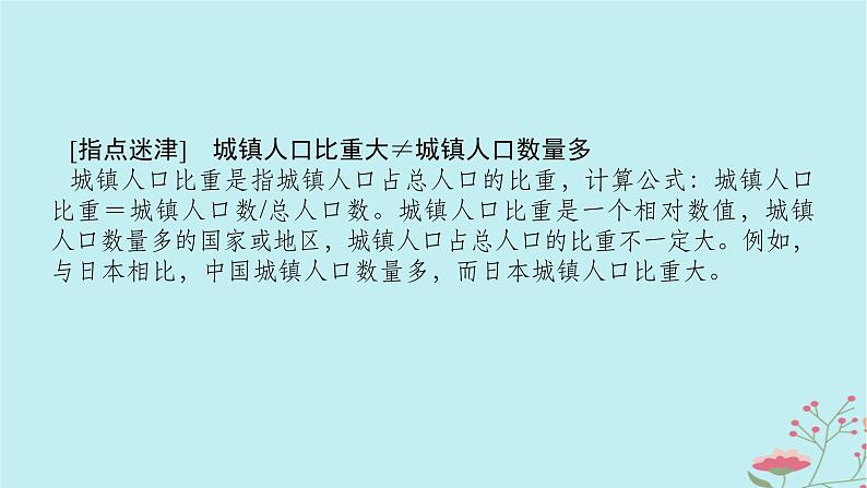 2025版高考地理全程一轮复习第十一章乡村和城镇第48课时城镇化课件06