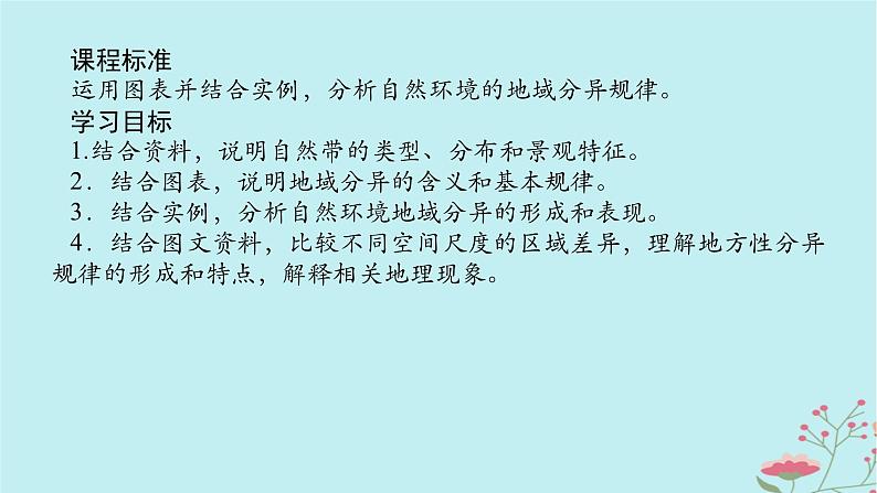 2025版高考地理全程一轮复习第八章自然环境的整体性与差异性第40课时陆地地域分异规律与地方性分异规律课件02