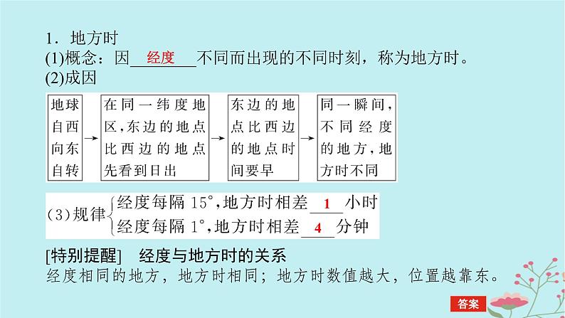 2025版高考地理全程一轮复习第三章地球的运动第9课时时间计算课件05