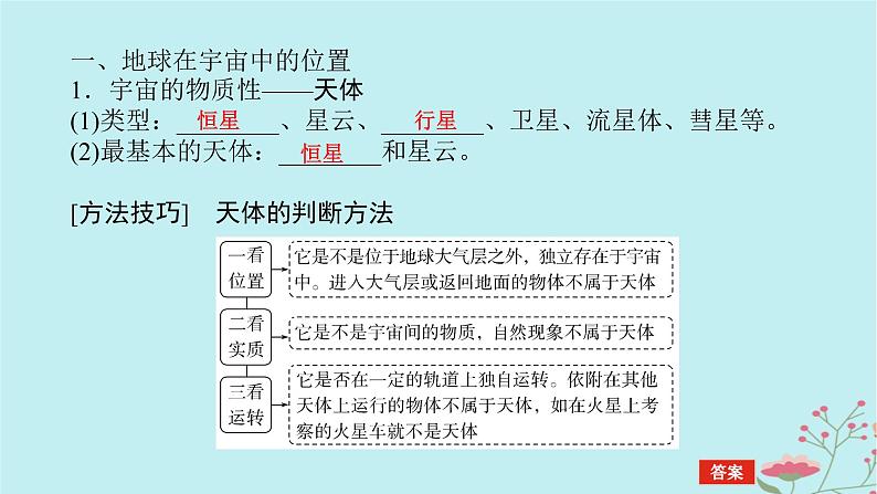 2025版高考地理全程一轮复习第二章宇宙中的地球第4课时地球的宇宙环境课件05