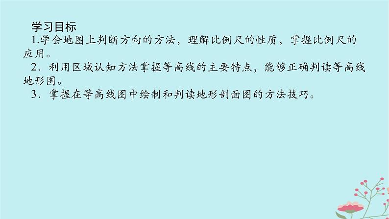 2025版高考地理全程一轮复习第一章地球与地图第2课时地图与等高线地形剖面图课件02