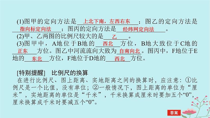 2025版高考地理全程一轮复习第一章地球与地图第2课时地图与等高线地形剖面图课件06