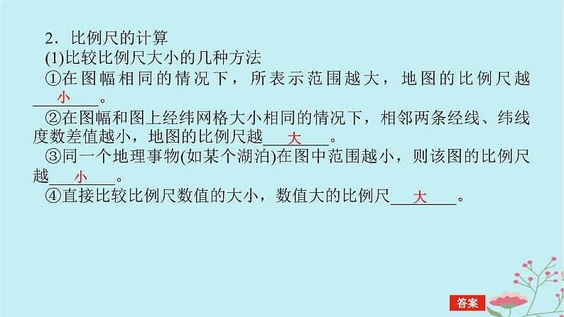 2025版高考地理全程一轮复习第一章地球与地图第2课时地图与等高线地形剖面图课件07