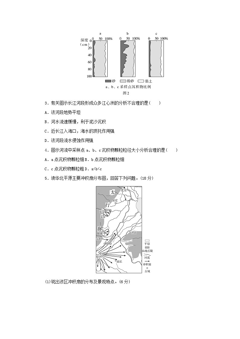 2025版高考地理全程一轮复习课时作业33河流地貌02