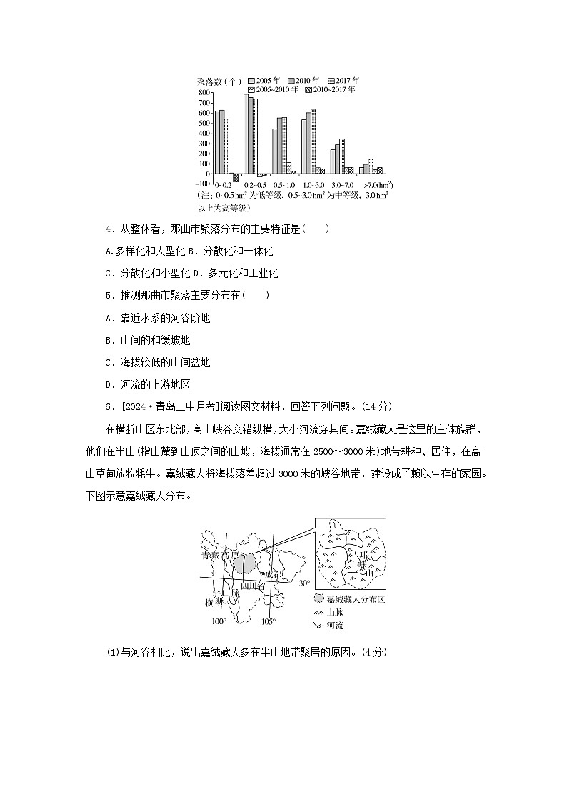 2025版高考地理全程一轮复习课时作业36地表形态与人类活动02