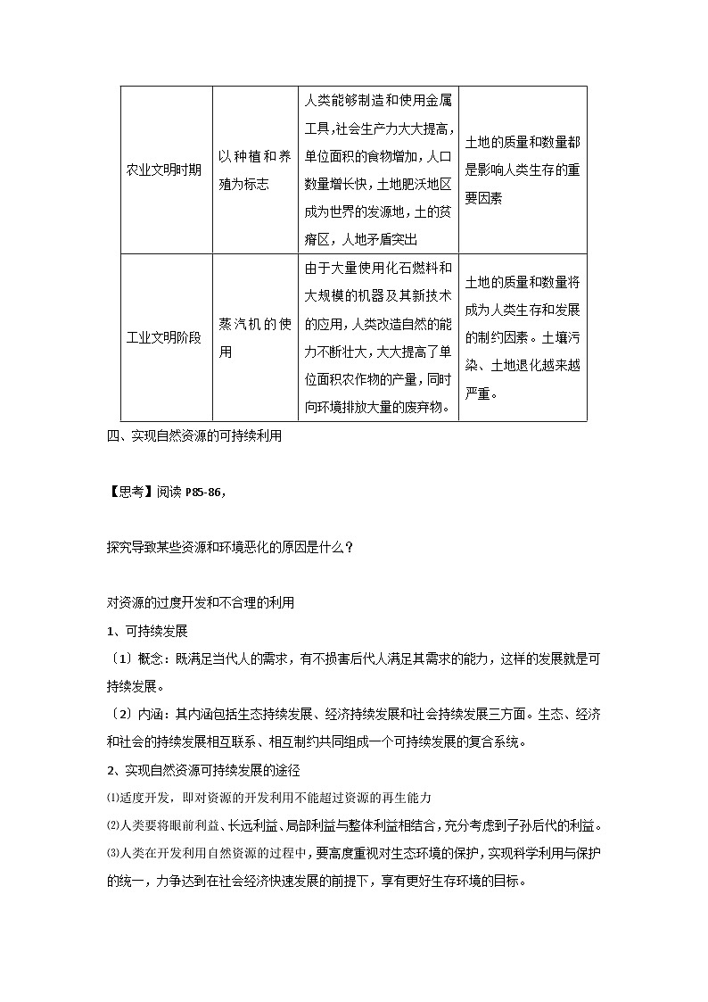 鲁教版（2024）高中地理必修一4.1自然资源与人类（PPT+教案+导学案）02
