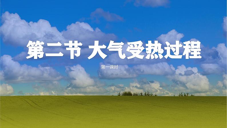 【同步课件】湘教版（2019）高中地理必修一 3.2《大气受热过程》课件（第1课时）01