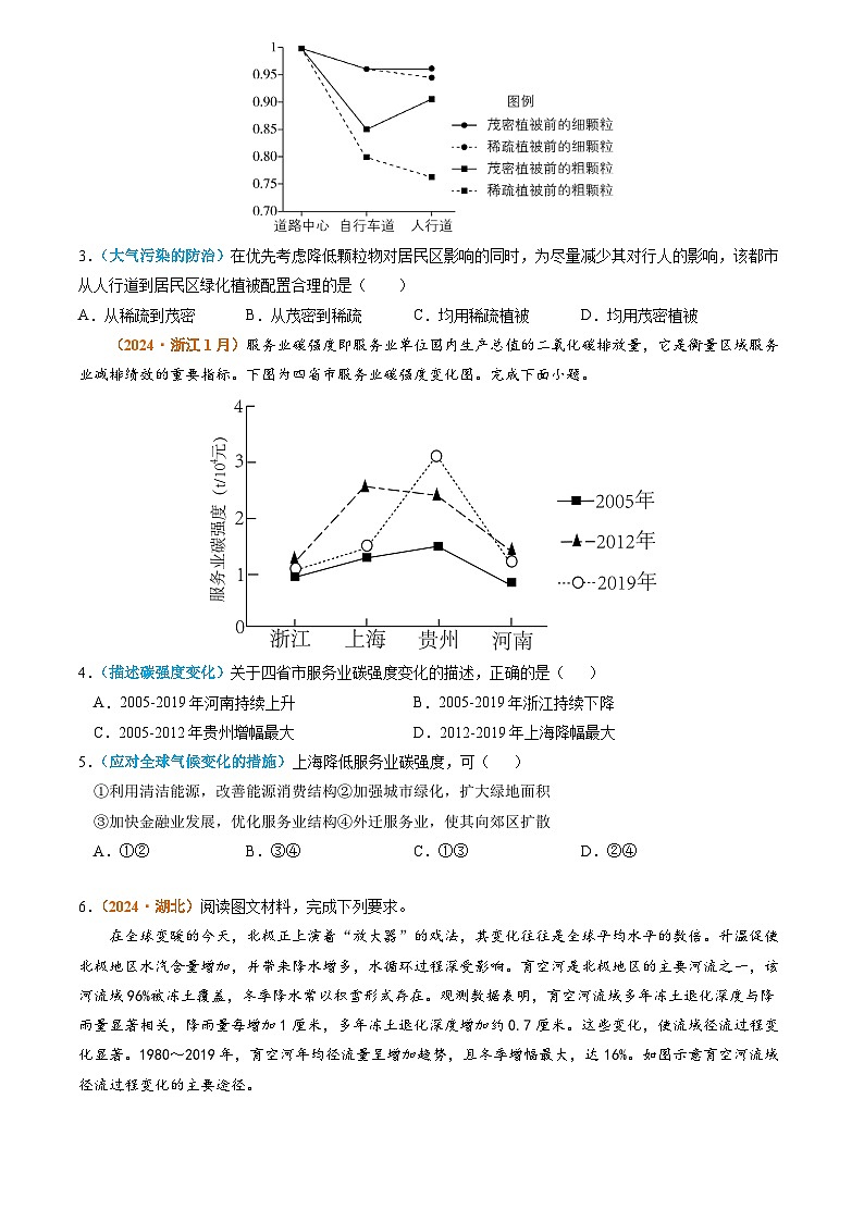 专题14 资源、环境与国家安全2024年高考真题和模拟题地理分类汇编02