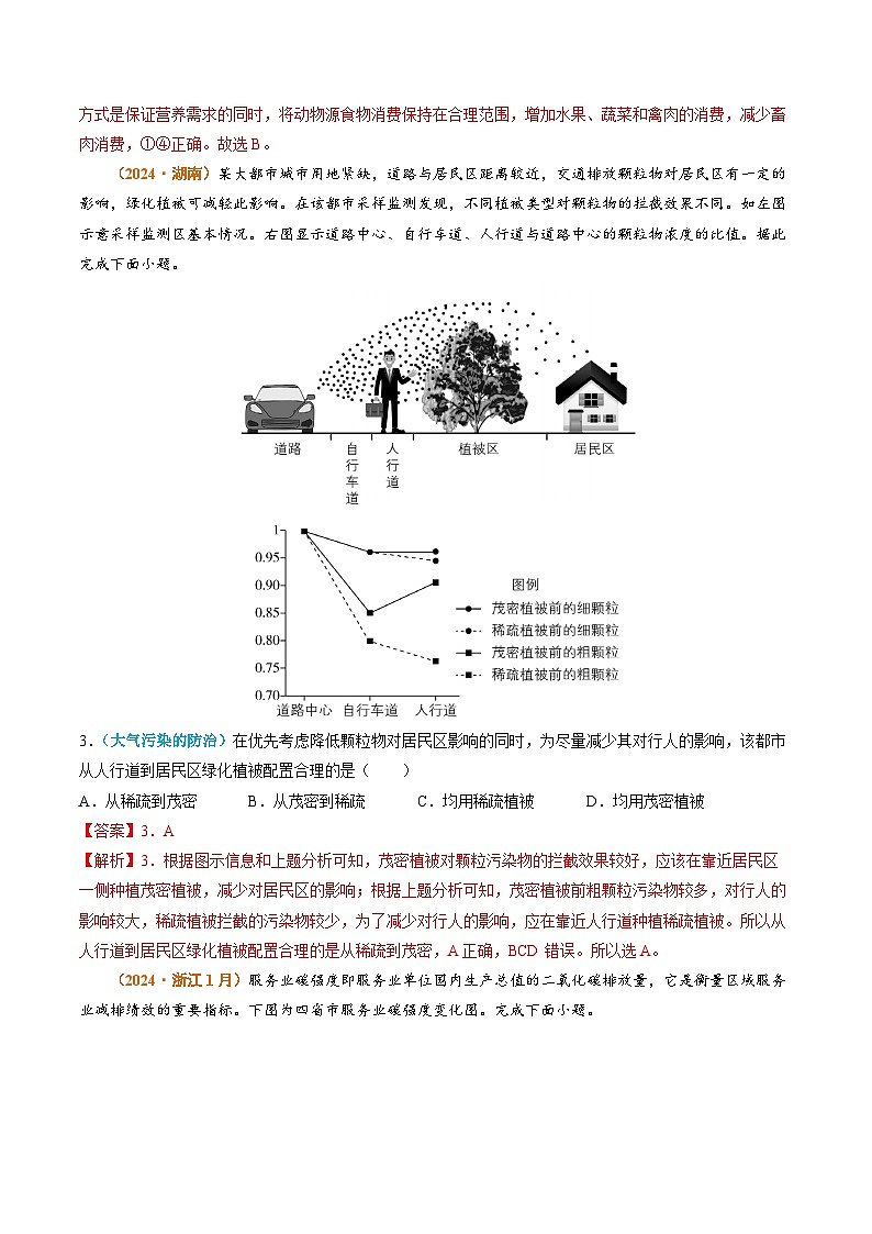专题14 资源、环境与国家安全2024年高考真题和模拟题地理分类汇编02