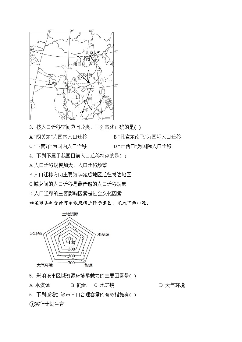江苏省无锡市江阴市三校2023-2024学年高一下学期4月期中联考地理试卷(含答案)02