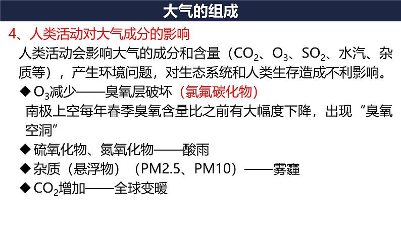 2..1 大气的组成与垂直分层课件 高中地理人教版（2019）必修一07