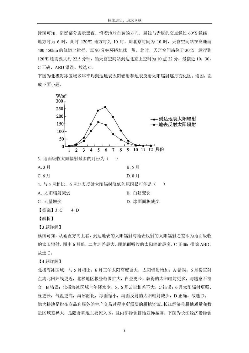 [地理]辽宁省部分学校2023-2024学年高二下学期6月份阶段考试卷(解析版)02