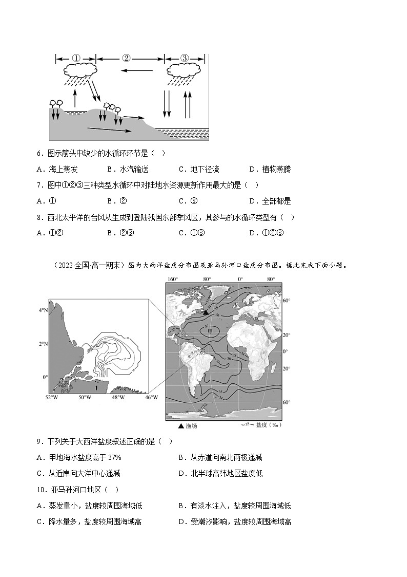 期末综合测试卷03-备战最新高一地理上学期同步期末考试真题汇编（人教版2019）（原卷版）第3页