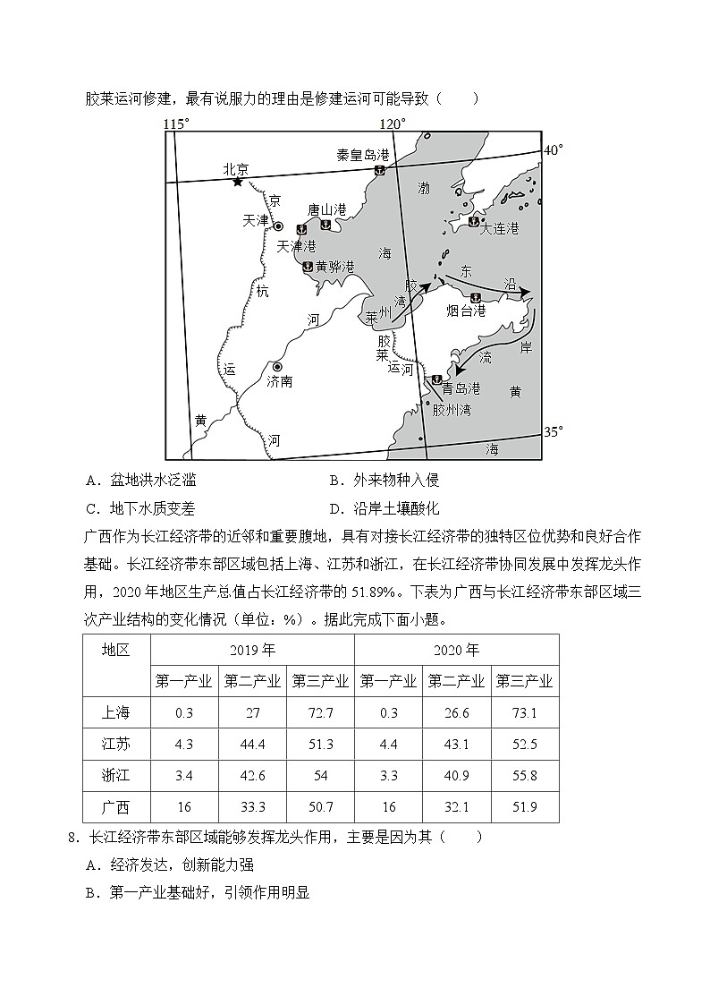 2024—2025学年高二上学期地理湘教版（2019）开学摸底考试模拟试题（原卷版）03