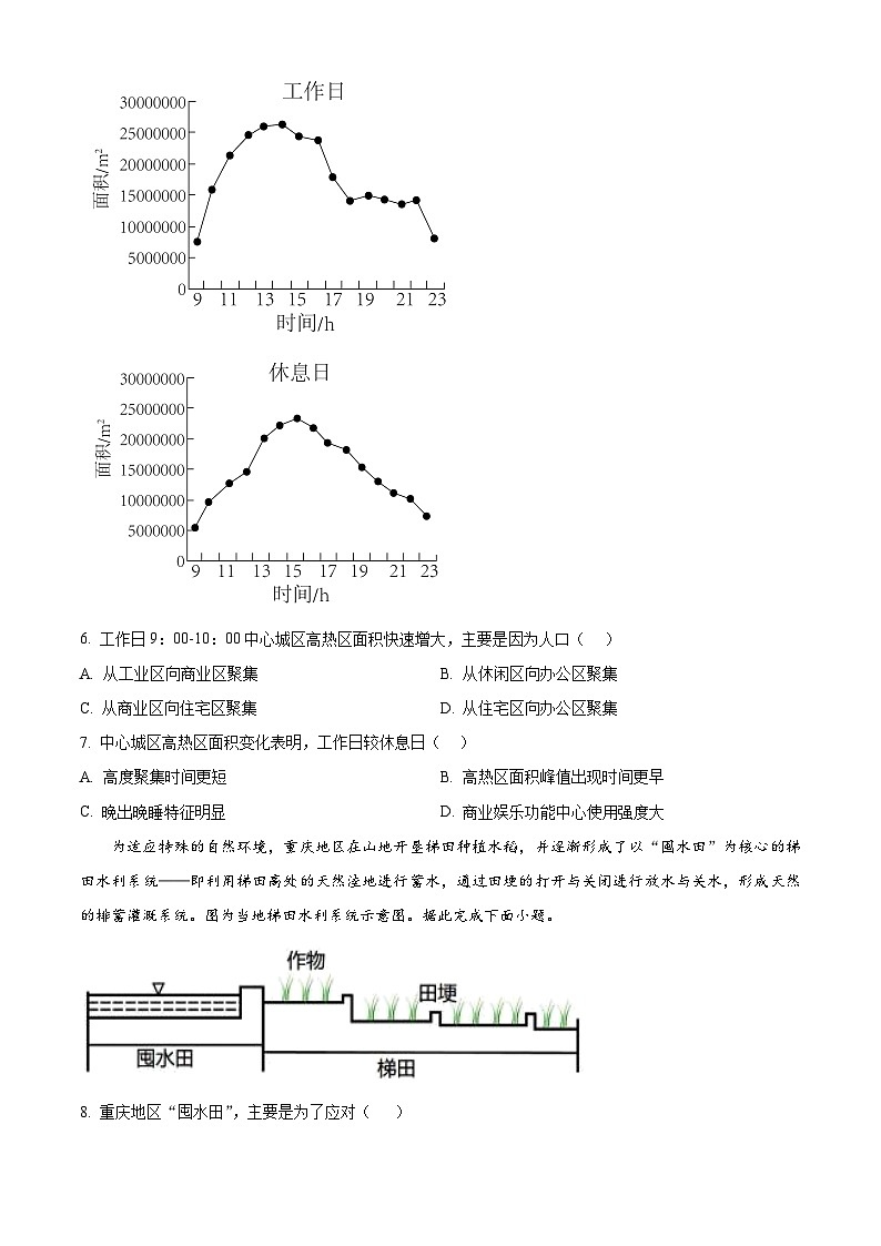 河南省漯河市高级中学2023-2024学年高一下学期7月月考地理试题（Word版附解析）第3页