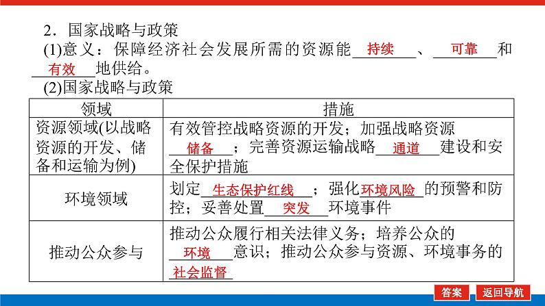 2025届高中地理全程复习PPT课件第80课时保障国家安全的资源、环境战略与行动08