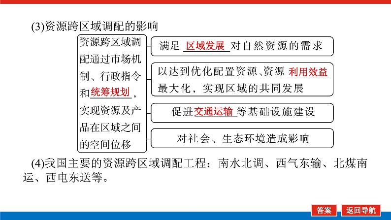 2025届高中地理全程复习PPT课件第68课时资源跨区域调配06