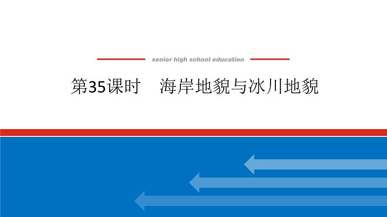 2025届高中地理全程复习PPT课件第35课时海岸地貌与冰川地貌01