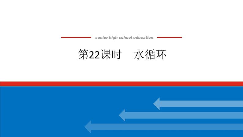 2025届高中地理全程复习PPT课件第22课时水循环01