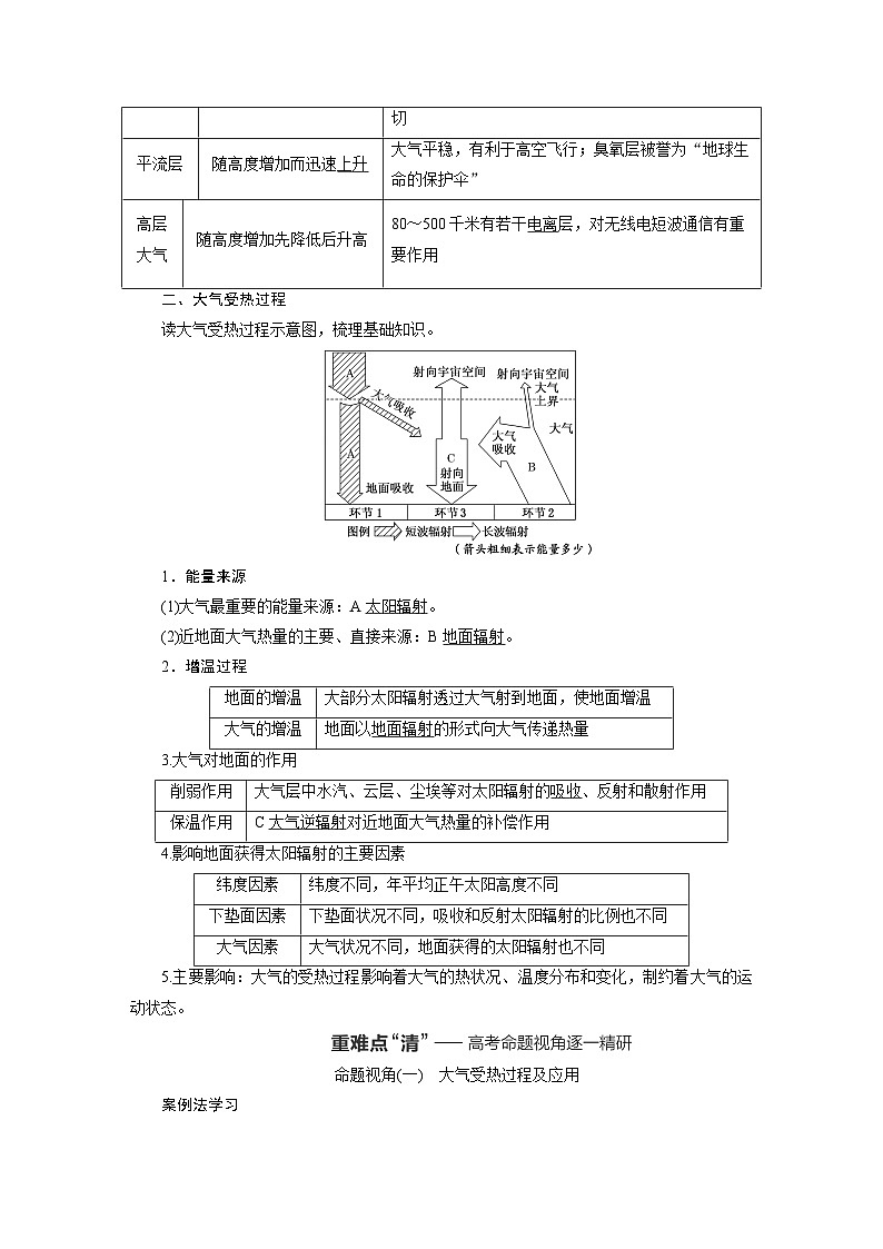新课标高考地理一轮复习第三章地球上的大气学案第2页